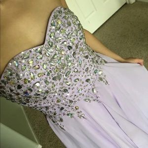 Lilac prom dress